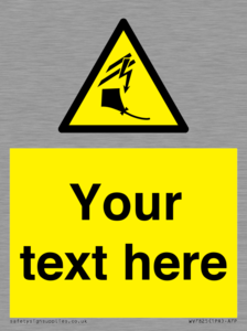 Custom warning kite flying near powerlines